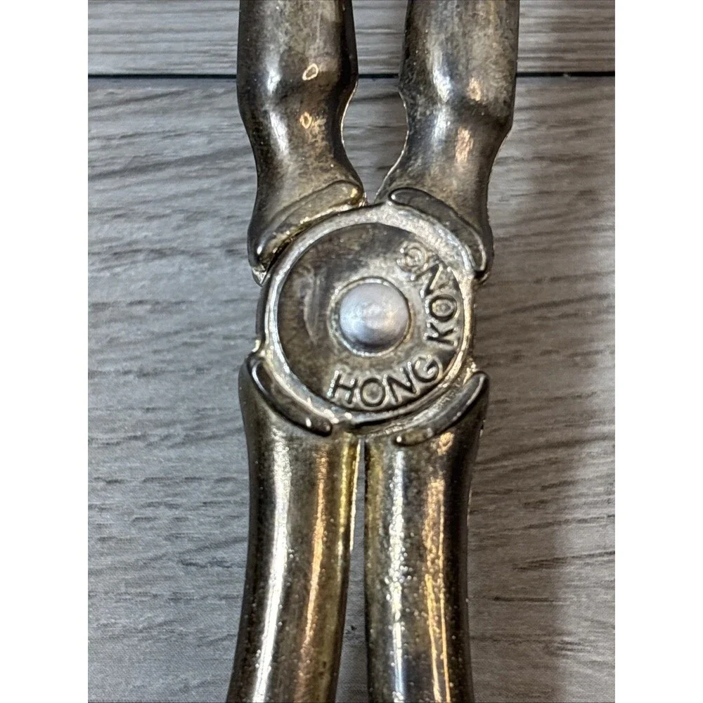 Vintage Serving Spoon Tongs Salad Pasta 10